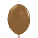 Sempertex Link-O-Loon - Deluxe Mocha 12" - 50 Pack Latex Balloons