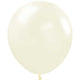 Sempertex Deluxe Almond White 18" Latex Balloons - 6pk
