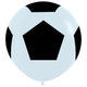 Soccer Ball - Fashion White 36" Latex Balloons - 2pk