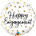 Engagement Gold Dots 18" Balloon