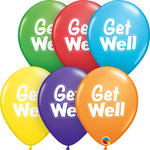 Get Well Dashed Outline Assorted 11″ Latex Balloons (50 count)