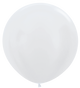 Globos de látex color blanco perla de 24″ (10 unidades)