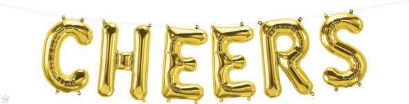 Gold Cheers 16" Balloon Kit