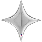Starpoint Silver  17"  Foil Balloon