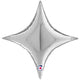 Starpoint Silver  17"  Foil Balloon