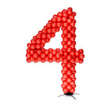 6 Foot Number Frame Kit - Number 4