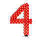 6 Foot Number Frame Kit - Number 4