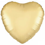 Gold Silk Heart  18" Foil Balloon