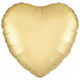 Gold Silk Heart  18" Foil Balloon
