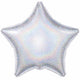 Silver Holographic Star 19" Foil Balloon