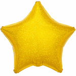 Gold Holographic Star 19" Foil Balloon