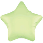 Satin Pastel Pistachio Star 19" Foil Balloon