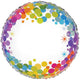 Colourful Confetti No Message Metallic 18" Foil Balloon
