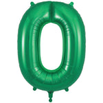 Number 0 - Oaktree - Green 34" Foil Balloon