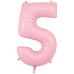 Number 5 - Oaktree - Matte Pink 34" Foil Balloon