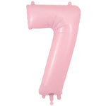 Number 7 - Oaktree - Matte Pink 34" Foil Balloon