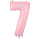 Number 7 - Oaktree - Matte Pink 34" Foil Balloon