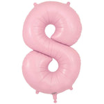Number 8 - Oaktree - Matte Pink 34" Foil Balloon