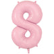 Number 8 - Oaktree - Matte Pink 34" Foil Balloon