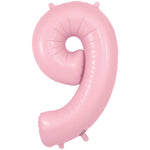 Number 9 - Oaktree - Matte Pink 34" Foil Balloon