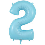 Number 2 - Oaktree - Matte Blue 34" Foil Balloon