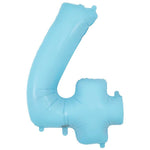 Number 4 - Oaktree - Matte Blue 34" Foil Balloon