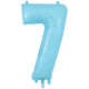 Number 7 - Oaktree - Matte Blue 34" Foil Balloon