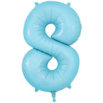 Number 8 - Oaktree - Matte Blue 34" Foil Balloon