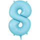 Number 8 - Oaktree - Matte Blue 34" Foil Balloon