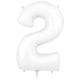 Number 2 - Oaktree - Matte White 34" Foil Balloon