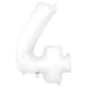 Number 4 - Oaktree - Matte White 34" Foil Balloon