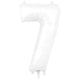 Number 7 - Oaktree - Matte White 34" Foil Balloon