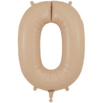 Number 0 - Oaktree - Matte Nude 34" Foil Balloon
