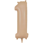 Number 1 - Oaktree - Matte Nude 34" Foil Balloon