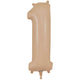 Number 1 - Oaktree - Matte Nude 34" Foil Balloon