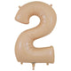 Number 2 - Oaktree - Matte Nude 34" Foil Balloon