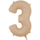 Number 3 - Oaktree - Matte Nude 34" Foil Balloon