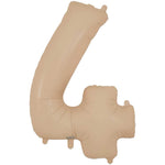 Number 4 - Oaktree - Matte Nude 34" Foil Balloon