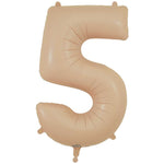 Number 5 - Oaktree - Matte Nude 34" Foil Balloon