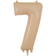 Number 7 - Oaktree - Matte Nude 34" Foil Balloon