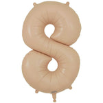 Number 8 - Oaktree - Matte Nude 34" Foil Balloon