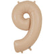 Number 9 - Oaktree - Matte Nude 34" Foil Balloon
