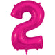 Number 2 - Oaktree - New Pink 34" Foil Balloon