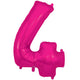Number 4 - Oaktree - New Pink 34" Foil Balloon