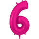 Number 6 - Oaktree - New Pink 34" Foil Balloon