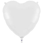 White Heart 36" Foil Balloon