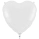 White Heart 36" Foil Balloon