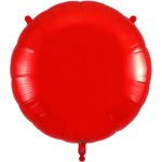 Red Round 36" Foil Balloon
