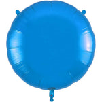Blue Round 36" Foil Balloon