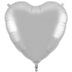 Silver Heart 36" Foil Balloon